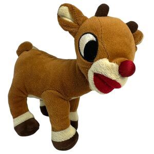Rudolph Red-Nosed Reindeer Stuffed Animal 6.5 Inch Toy 2005 Commonwealth Toy